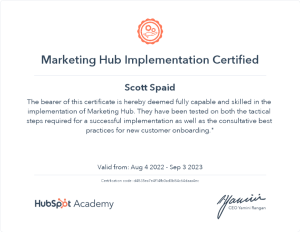 HubSpot Marketing Hub Implementation